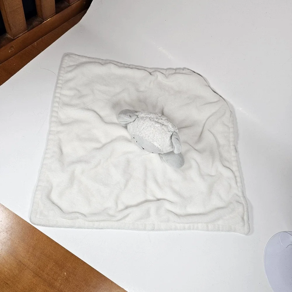 Lamb Sheep Baby Lovey Security Blanket Plush White Gray Stars Moon Toy Koala Bab